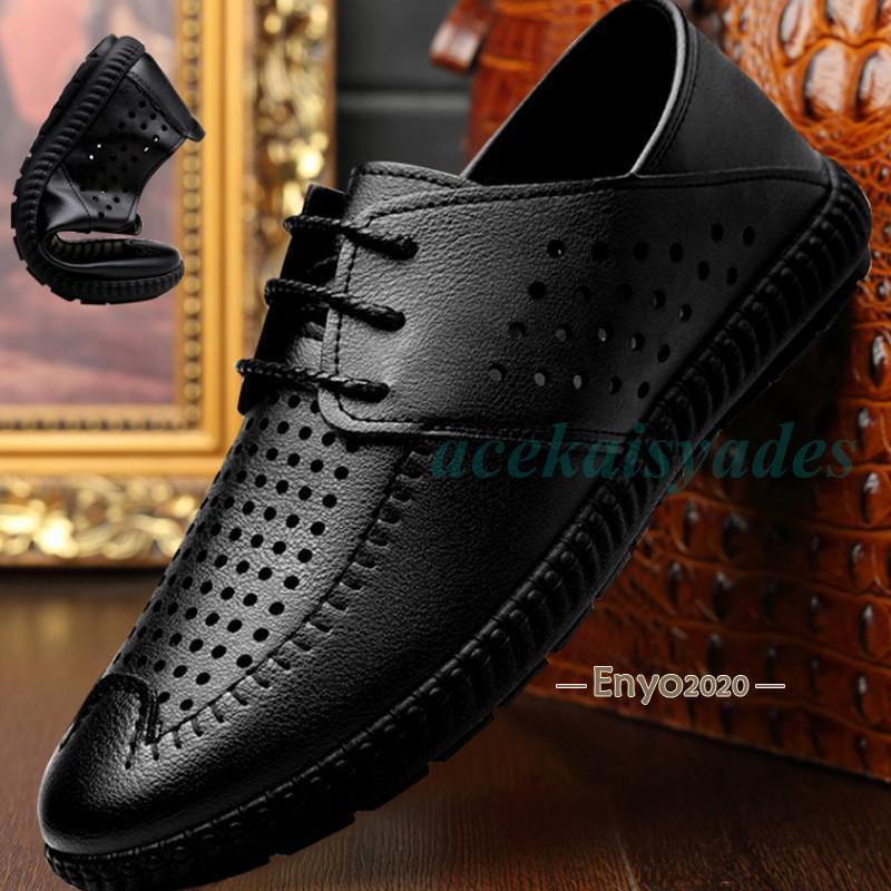 メッシュシューズ 夏用ビジネスシューズ 蒸さない メンズサンダル パンプス 夏 メッシュ オフィス サラリーマン 紳士靴 通勤