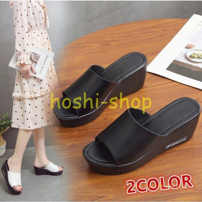 サンダル レディースシューズ 靴 スリッパ 厚底 ウェッジソール 履きやすい コンフォートサンダル オフィス 美脚