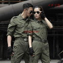 迷彩服 戦闘服 グリーン メンズ レディース サバゲー装備 軍服 アーミーコスプレ 迷彩柄 上下セット(ジャケット+ズボン) 作業服 ゲーム服 スパッツ