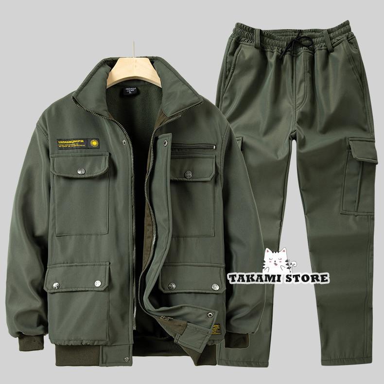 作業服 作業着 ジャケット メンズ 迷彩柄 裏ボア 秋冬 裏起毛 防寒着 冷凍庫 冷蔵庫 仕事用 中綿 防寒服 暖かい おしゃれ 大きいサイズ