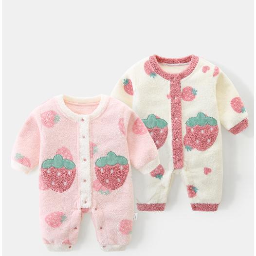 ベビー服 赤ちゃん ロンパース 女の子 中綿 カバーオール 裏起毛 長袖 ソフト 可愛い 韓国子供服 新生児用 お出かけ 子供服 出産祝い プレゼント