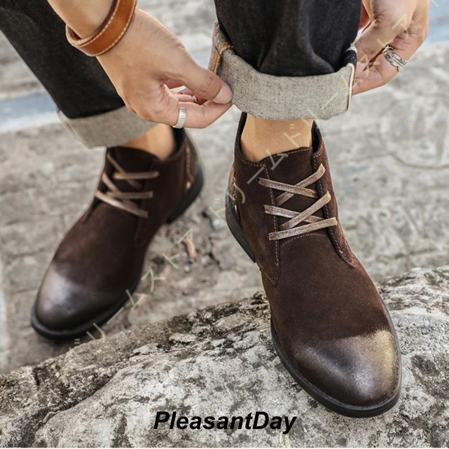 ブーツビジネスシューズハイカットメ...