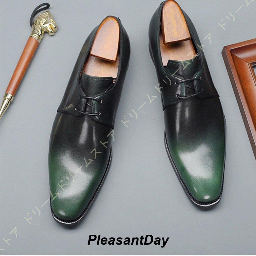 ビジネスシューズ メンズ プレーントゥ レースアップ ビジネスウォーキングシューズ 本革 幅広 防滑 革靴 ビジネス 防臭 冠婚葬祭 紳士靴 外羽根 就活