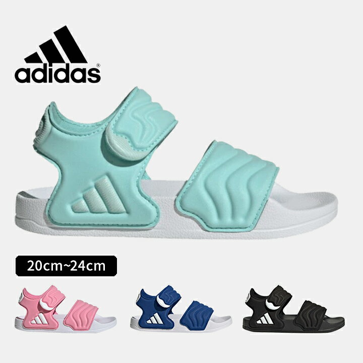 乐天商城 - アディダス スポーツサンダル キッズ 女の子 男の子 ジュニア 子供 シューズ 20cm 21cm 22cm 23cm 24cm adidas ビーチサンダル 小学生 おしゃれ 女子 男子 小学校 中学生 中学校 スポーティ EVAサンダル oos63 送料無料