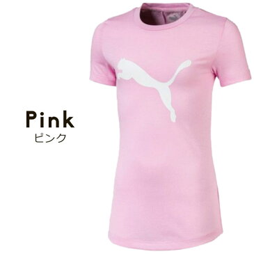 プーマ PUMA 半袖Tシャツ tシャツ 半袖 吸水速乾 トップス 女の子 キッズ ジュニア 120cm 130cm 140cm 150cm 160cm 女児 プリント 子供服 スポーツ 運動会 子ども こども スポーツウェア トレーニングウェア ACTIVE SS サマー ピンク アクア 送料無料