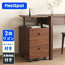 ワゴン FLEXISPOT フレキシスポット 天板昇降ワゴン オフィスワゴン キャスター付き デスクワゴン 2段 引き出し 高さ調節 サイドワゴン 木製 シンプル おしゃれ 北欧 収納 オフィス収納 ファイル 書類 文房具 リビング コンパクト