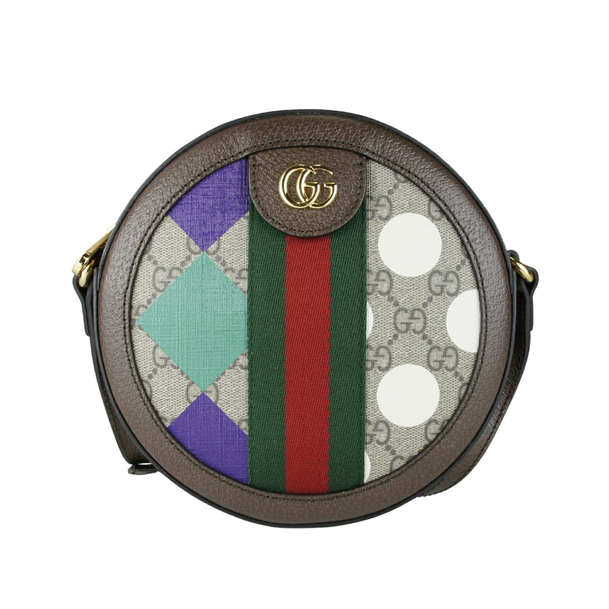 乐天商城 - 【未使用品】GUCCI グッチ GGマーモント ラウンド ショルダーバッグ 限定モデル オフィディア シェリー GGスプリーム キャンバス レディースバッグ 574978