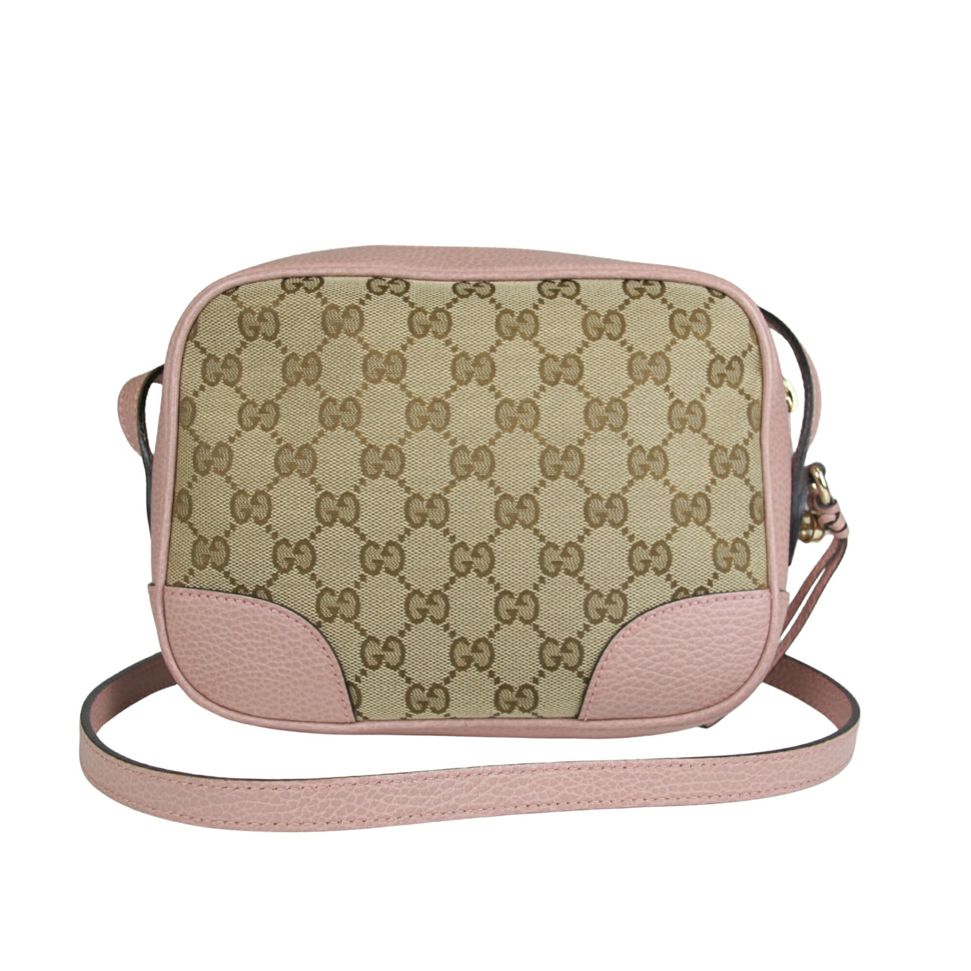 乐天商城 - GUCCI グッチ GGキャンバス ショルダーバッグ 斜め掛け ショルダー レザー カーキベージュ ピンク カメラバッグ 449413