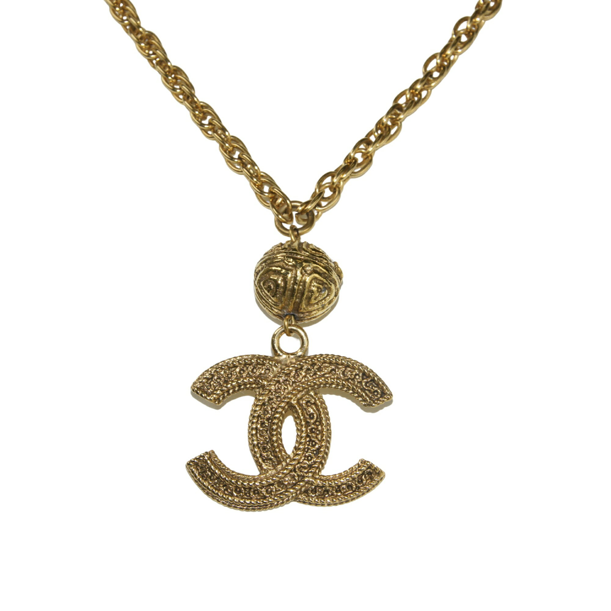 乐天商城 - CHANEL シャネル ココマーク 3618 ネックレス ゴールド ヴィンテージ GPメッキ アンティーク レディース