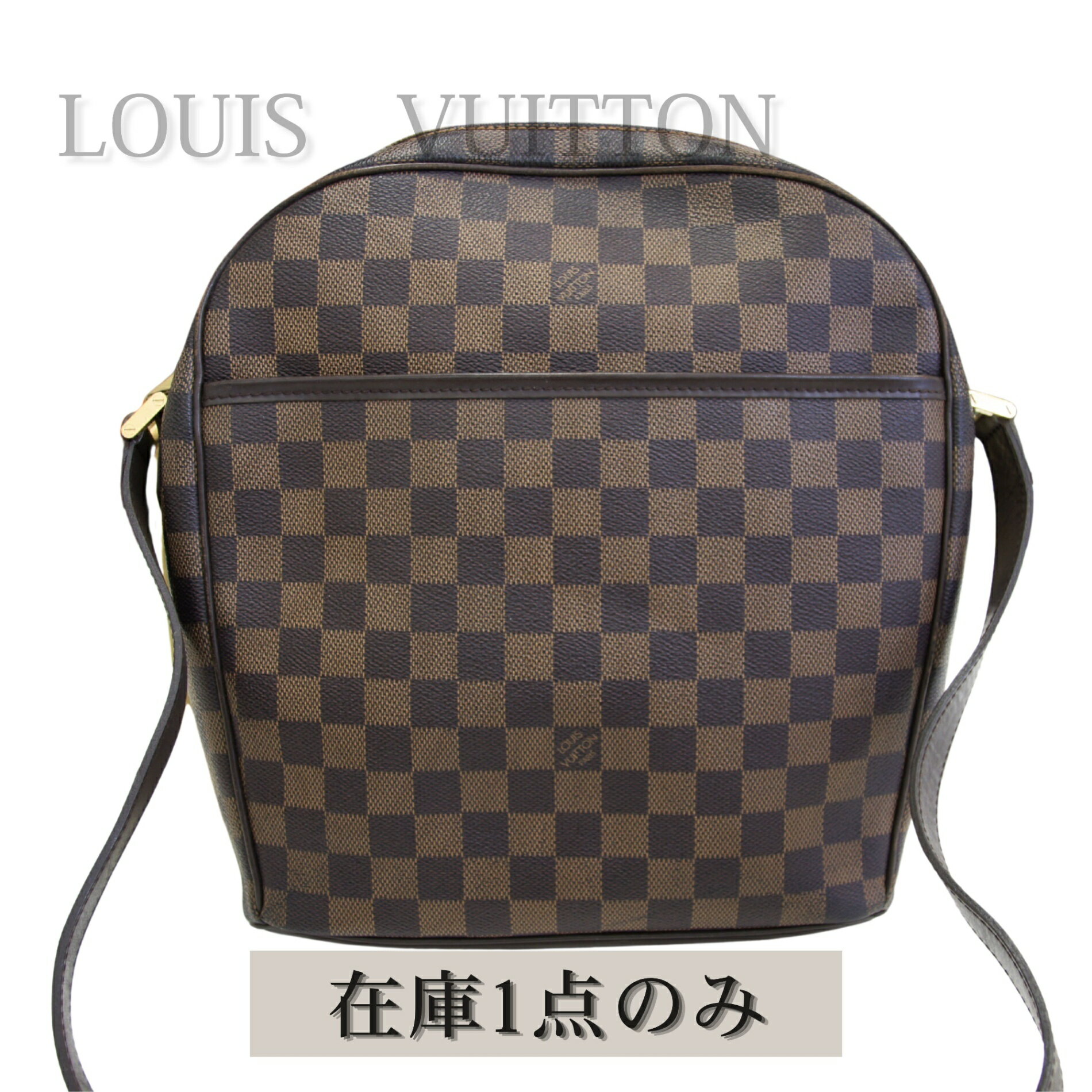乐天商城 - 【中古】ルイヴィトン LOUIS VUITTON イパネマGM ショルダーバッグ N51292 ブラウン レディース ダミエ ブラウン