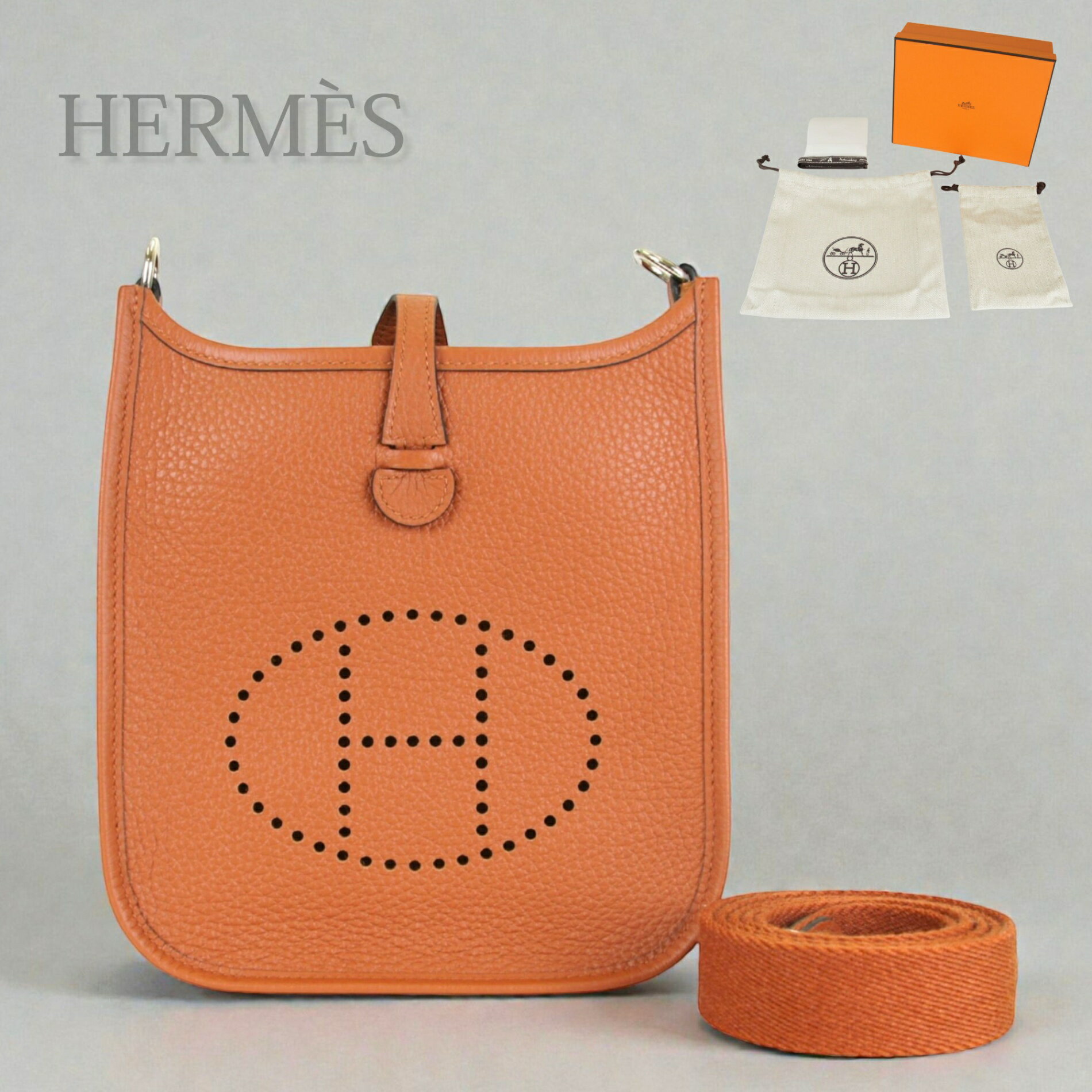 Rakuten - HERMES エルメス エブリンTPM 16 アマゾン トリヨンクレマンス ショルダーバッグ ゴールド ショルダーバッグ ポシェット コンパクト 肩掛け 斜め掛け レディース