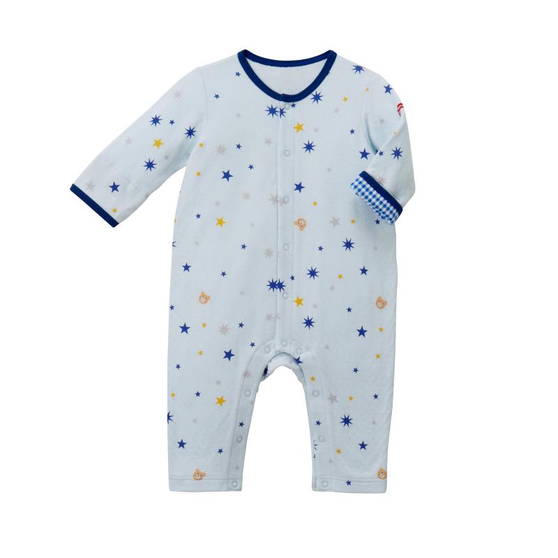 [MIKIHOUSE HOT BISCUITS] [ミキハウス ホットビスケッツ] ロンパース カバーオール 男の子 女の子 キッズ 子供服 70-1201-953