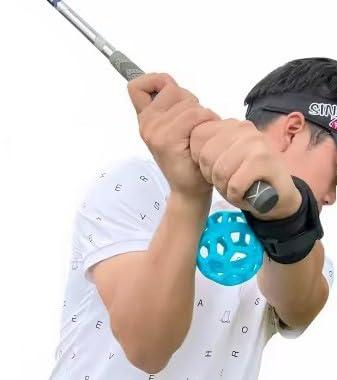 Swing Corrector - ゴルフ練習器具 スイング 素振り チキンウィング 矯正 ブルーボール ゴルフ 練習用品 コモコーメ ミート率 飛距離アップ トレーニング