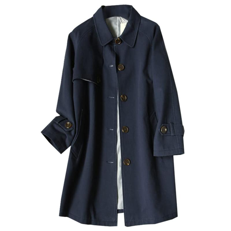 [SSUPTEMBER2] ステンカラーコート バルマカーンコート トレンチコート スプリングコート レディース ロング アウター 無地 ゆったり おしゃれ カジュアル