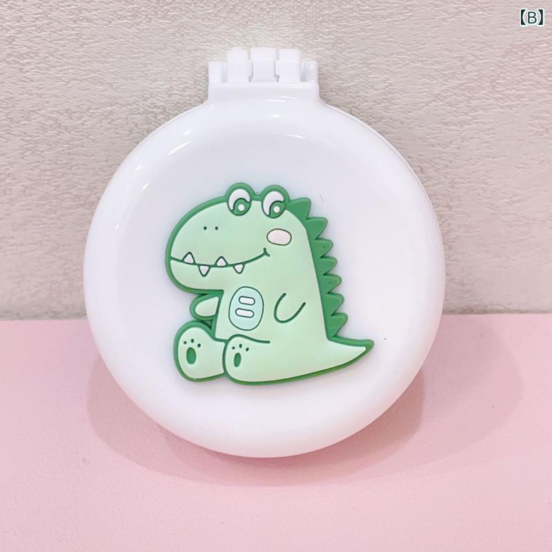 レディース ヘアブラシ 折りたたみ式 ポータブル メイクミラー付き エアクッション マッサージ 丸型 かわいい ピンク系 旅行用 普段使い コンパクト 軽量 loeuf-10212693 loeuf サンプル画像2