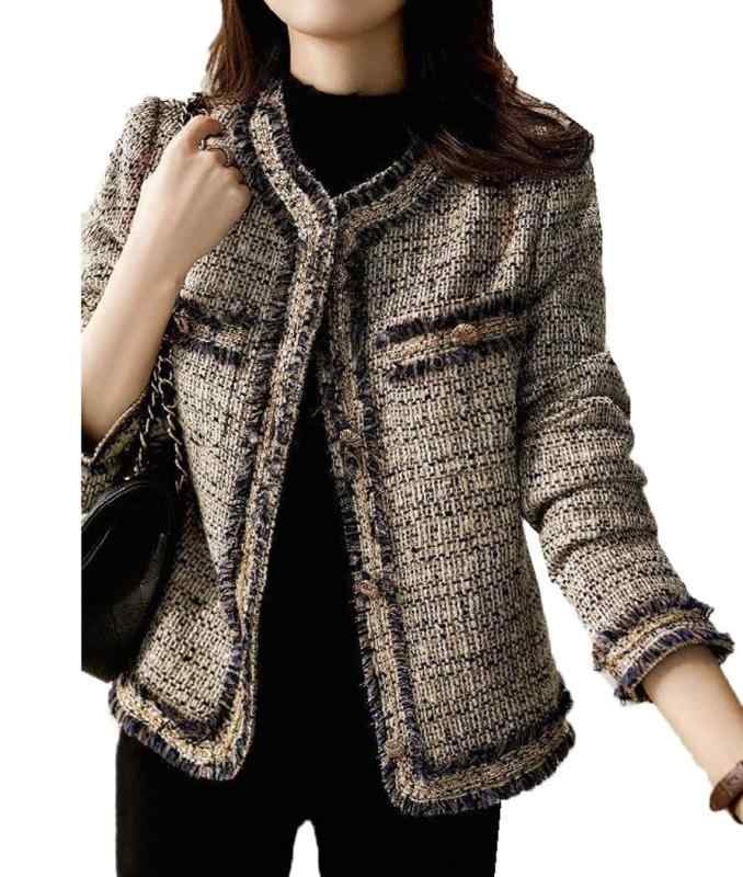 [DYIOPMFGZ] ツイード ジャケット レディース ツイードジャケット ツイードコート アウター コート ショートコート チェスターコート ブルゾン ショート おしゃれ カジュアル 長袖 ツイード フ