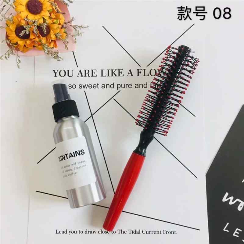 ヘアブラシ 巻き髪用 ロールブラシ 軽量 伸縮性 接触冷感 再生繊維 日常用 ボリュームアップ 吸湿速乾 綿 麻x450