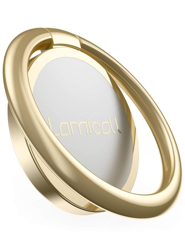 Lomicall 4mm 薄い 180度 360度回転式スマホリング