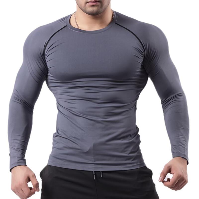 [HedingRed] スポーツインナー メンズ 長袖 冷感 コンプレッション tシャツ フィトネス アンダー シャ..