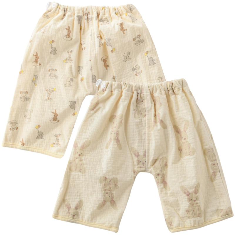 [GoUseGo] おねしょ ズボン 防水 2枚セット 4層構造 0歳〜9歳 子供 おねしょパンツ 綿 通気 小学生 おねしょ対策 男の子 女の子 キッズ トレパン トイレトレーニング 幼稚園 保育園 寝冷え対策