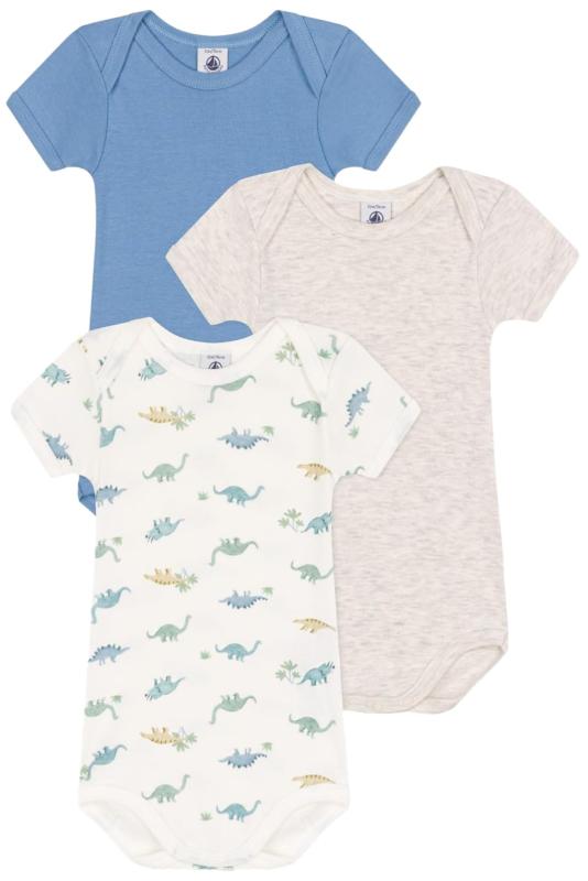 [プチバトー] 半袖ボディ3枚組 A0CX8