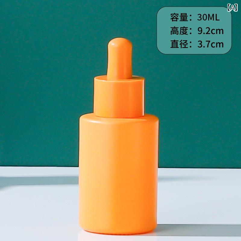 カラー ガラス 精油 瓶 30 ml ローションジェルヘッドドロッパー 美容 液 分注 瓶 ...