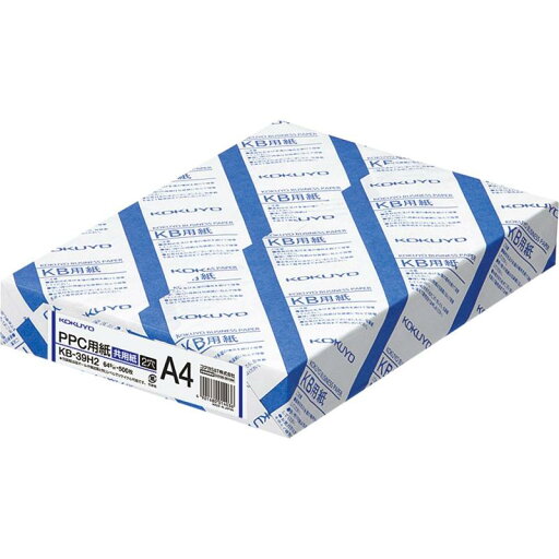 コクヨ(KOKUYO) PPC用紙 共用紙 2穴 A4 500枚 KB-39H2 コクヨ(KOKUYO) PPC用紙 共用紙 2穴 A4 500枚 KB-39H2