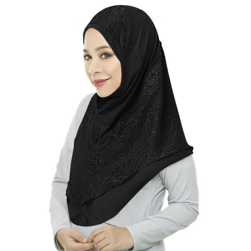  ヒジャーブ レディース イスラムウェア ムスリム イスラム教徒 通気性 吸汗速乾 冷感 フルカバー uvカット イスラム 頭巾 キャップ 帽子 レース 無地 女性用 礼拝 お出かけ 涼しい ヘ