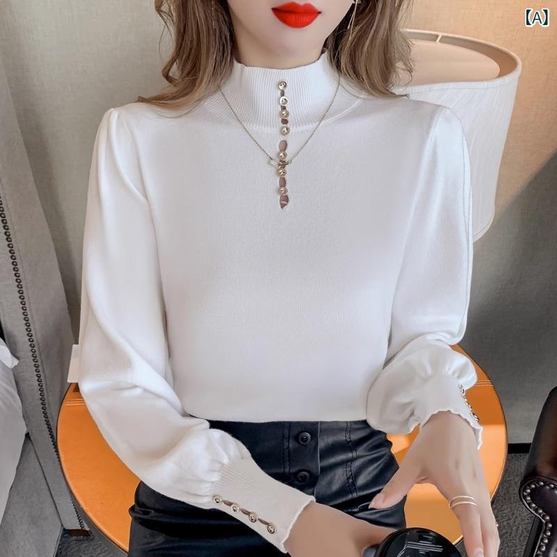 ニット セーター 長袖 ハイネック レディース トップス 着痩せ 秋冬 柔らかい 肌触りの良い あったかい..