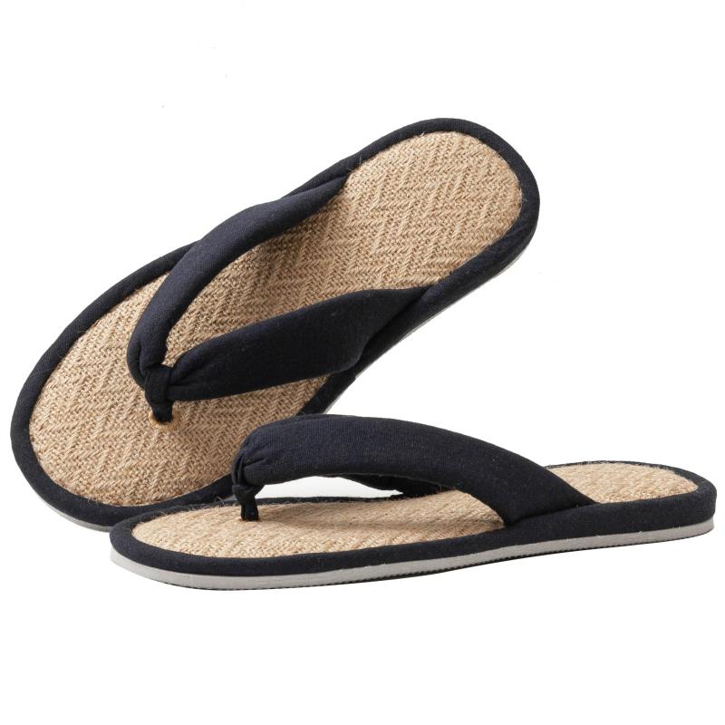 [zenHome] ジュート 麻 鼻緒 スリッパ ルームサンダル ルームシューズ 畳中 無地 レディース メンズ 兼用