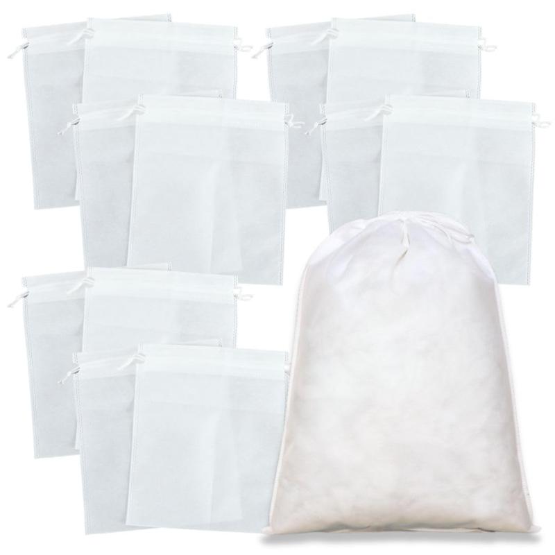 I'm so happy 巾着 不織布 袋 ラッピング 特大 小 収納 カバン バッグ 靴 化粧ポーチ 12枚セット