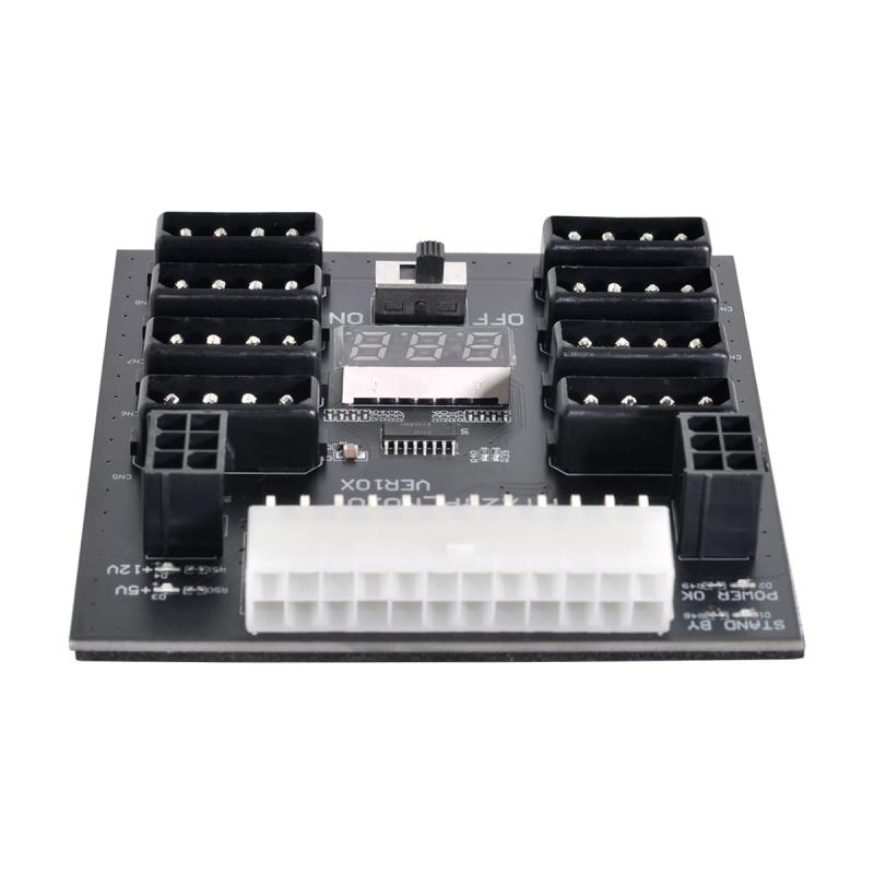 Cablecc 1200W サーバー PSU 電源 ブレークアウトボード アダプター 17ポート ATX 6ピン DPS-800GB 1200FB 1200QB用