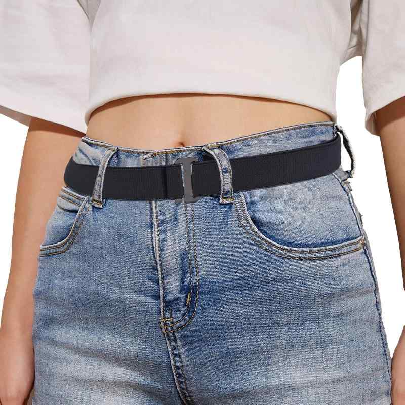 [まちの波] ゴルフベルト ゴムベルト 無段階サイズ調整可能 男女兼用 伸縮 大きいサイズ フリーサイズ ..