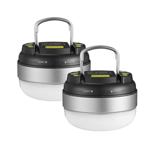 LEDランタン 電池式 【明るさ 130ルーメン/実用点灯7-27時間/防滴】3つの点灯モード 電球色 アウトドア/応急/防災用品 2個セット シルバー LEDランタン 電池式 【明るさ 130ルーメン/実用点灯7-27時間/防滴】3つの点灯モード 電球色 アウトドア/応急/防災用品 2個セット シルバー