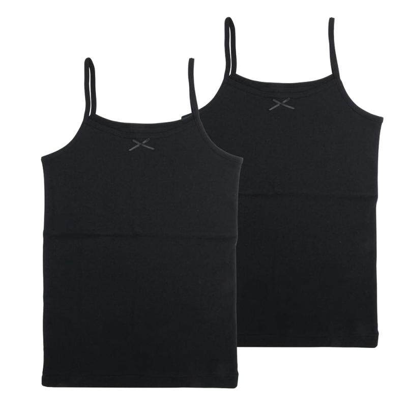 GARAU(ガロー) 胸二重タンクトップ2枚組 ガールズキャミソール胸二重2Pガールズ