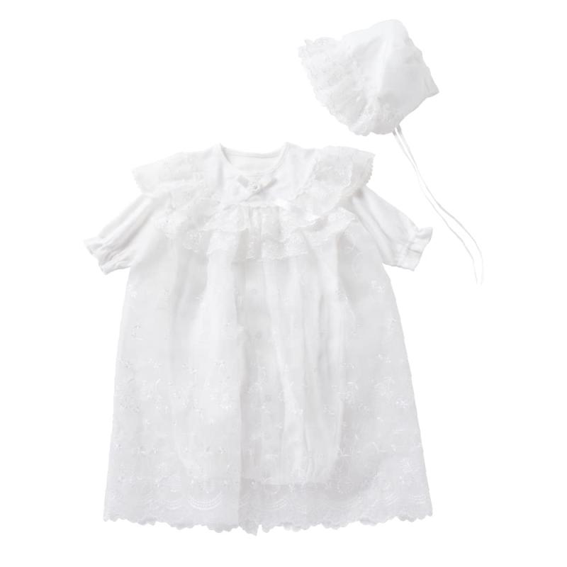 [クリーム デ ココ] さくらんぼ 柄 ツーウェイオール [股スナップ付け替え/2way] コート 帽子 3点セット 新生児 赤ちゃん 日本製 [ 春夏秋冬向け素材 ] 50-70cm