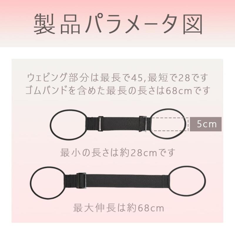 スーツケースストラップ 荷物 便利グッズ ゴムバンド 荷物固定ストラップ 旅行便利グッズ 落下防止 軽量 調整可能 旅行用品 (ブラック) loeuf-10039769 loeuf サンプル画像2