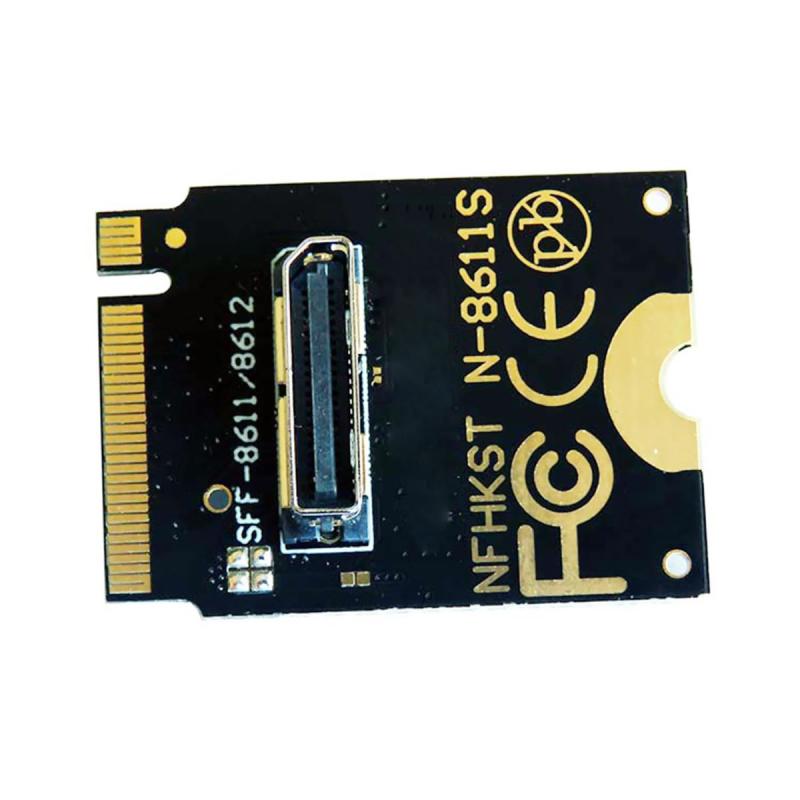 CABLECC PCI-E 3.0 M.2 MKEY TO OCULINK SFF-8612 SFF-8611 PCIE NVME SSD 2260およびU.2 SFF-8639ケーブル用のホストアダプター