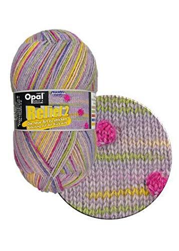 毛糸 Opal-オパール- レリーフ2 Flieder 9662.ライラック系マルチカラー