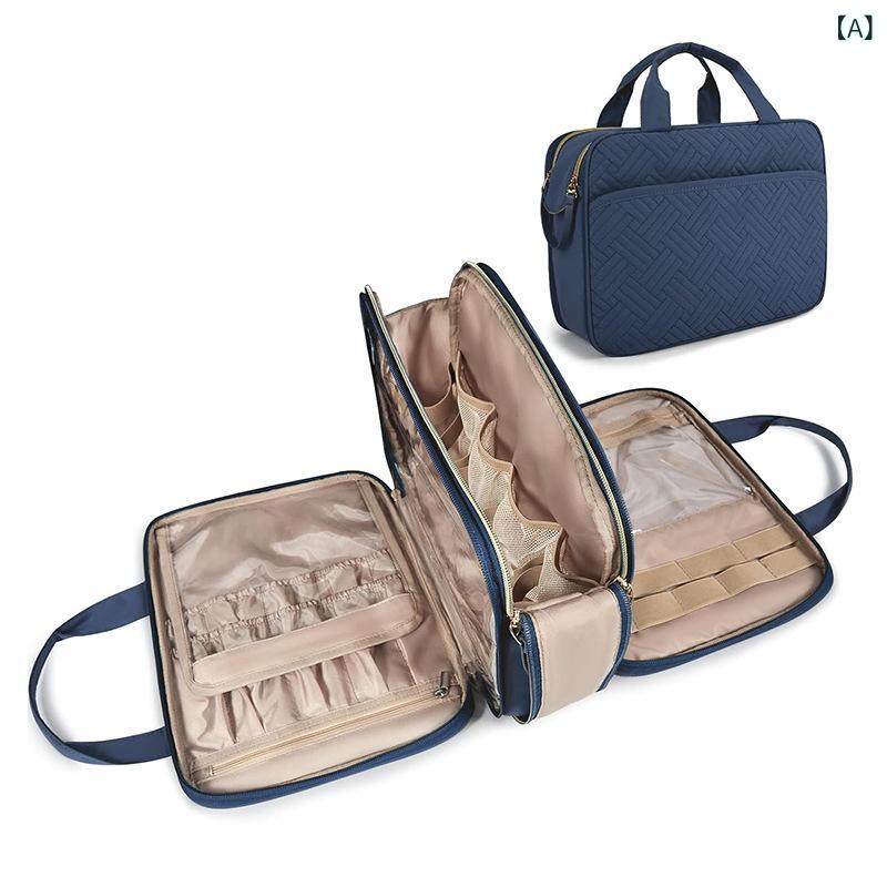 ポーチ 旅行用 防水 メイクアップ 洗面用具 大容量 アクセサリー シャンプー 入浴用品 軽量 便利 収納 ..