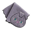 ANNA SUI (アナスイ) タオルハンカチ レディース (綿100% / 25cm) ハンカチタオル ハンドタオル 婦人 ネコ 猫