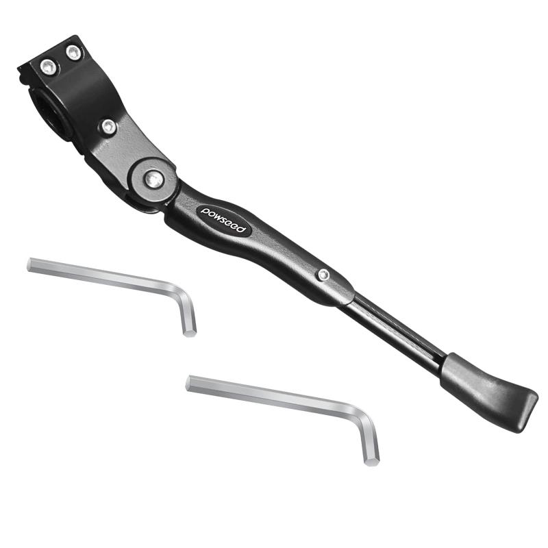 Powseed 自転車 汎用 サイドスタンド アジャスタブル33.5cm～39cmアルミニウム合金製 キックスタンド クロスバイク ロードバイク マウンテンバイク MTB ママチャリ スタンド 20インチ 24インチ 26