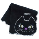 ANNA SUI (アナスイ) タオルハンカチ (ネコ刺繍) 猫 猫柄 ハンカチタオル ハンドタオル レディース ハンカチ (約25cm/綿100%) 1094...