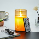 AnnTec LEDキャンドルライト ロウソク 【USB充電式】 本物の炎のようにゆらめく 暖色光 火を使わない ゆらゆら揺れる 安全 省エネ 専用リモコン付き 明るさ調整 LEDロウソク 充電式 LEDキャンド