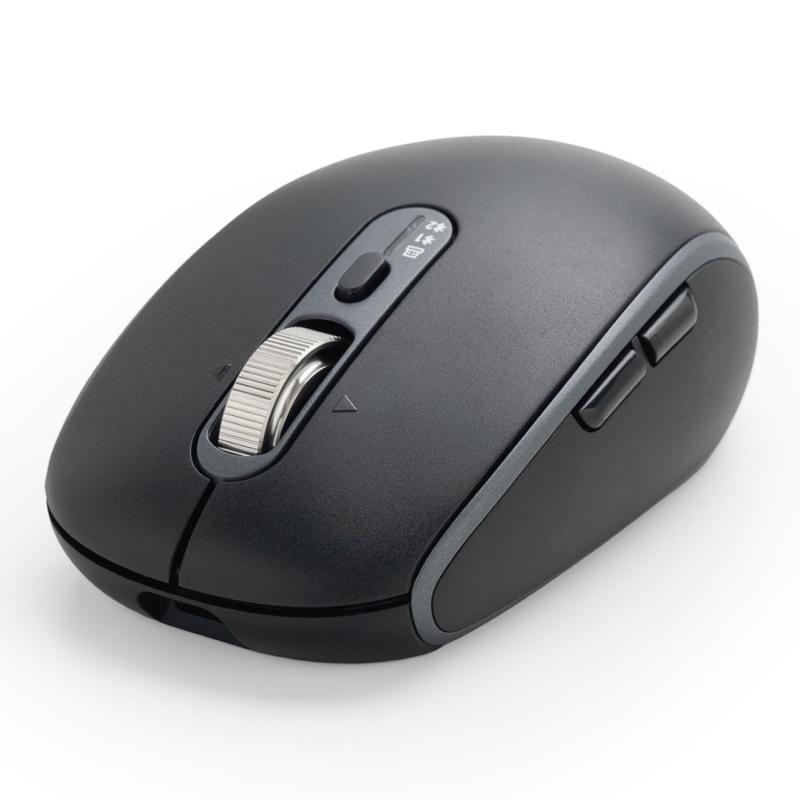 エレコム ワイヤレスマウス Precisionist プレシジョニスト 静音 充電式 Bluetooth 無線2.4GHz 8ボタン マルチペアリング 3台 チルトホイール付 高性能IR LEDセンサー搭載 Mサイズ 2年