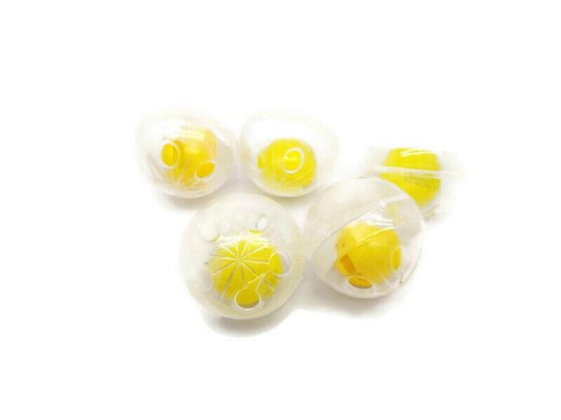 Hapifam 鳴き鈴 プラ鈴 手芸用品 ハンドメイド ぬいぐるみ おもちゃ 手作りおもちゃ 20個セット(4)