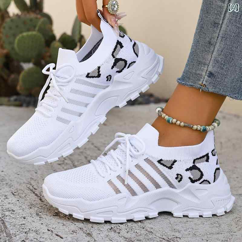 シューズ レディース アスレジャー カジュアル 春秋 メッシュ 通気性 快適 軽量 吸湿速乾 伸縮性 普段..