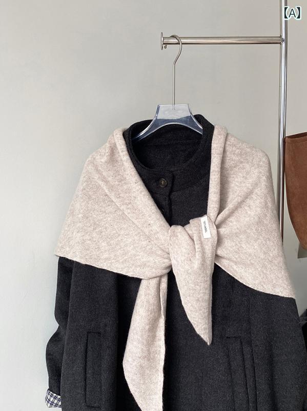 マフラー ストール ショール ネックウォーマー ウール 羊毛 レディース 婦人 女性 小物 秋冬 あったかい おしゃれ 高見え 防寒 もこもこ