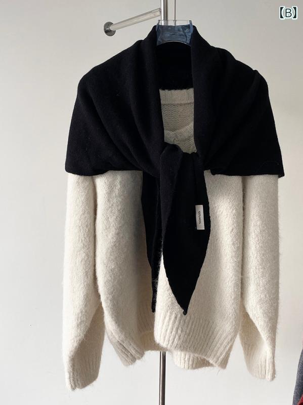 マフラー ストール ショール ネックウォーマー ウール 羊毛 レディース 婦人 女性 小物 秋冬 あったかい おしゃれ 高見え 防寒 もこもこ