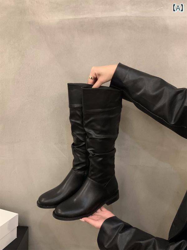 ロングブーツ ロング ブーツ 靴 シューズ レディース 脚長脚細 秋冬 おしゃれ